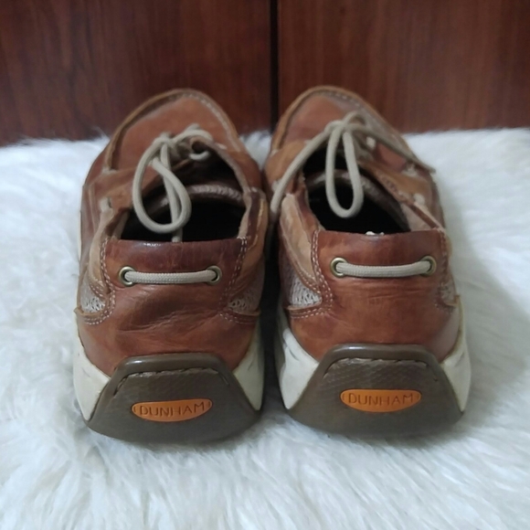 Men's Dunham Captain Mesh Brown Boat Shoe 9 1/2D - Picture 7 of 8